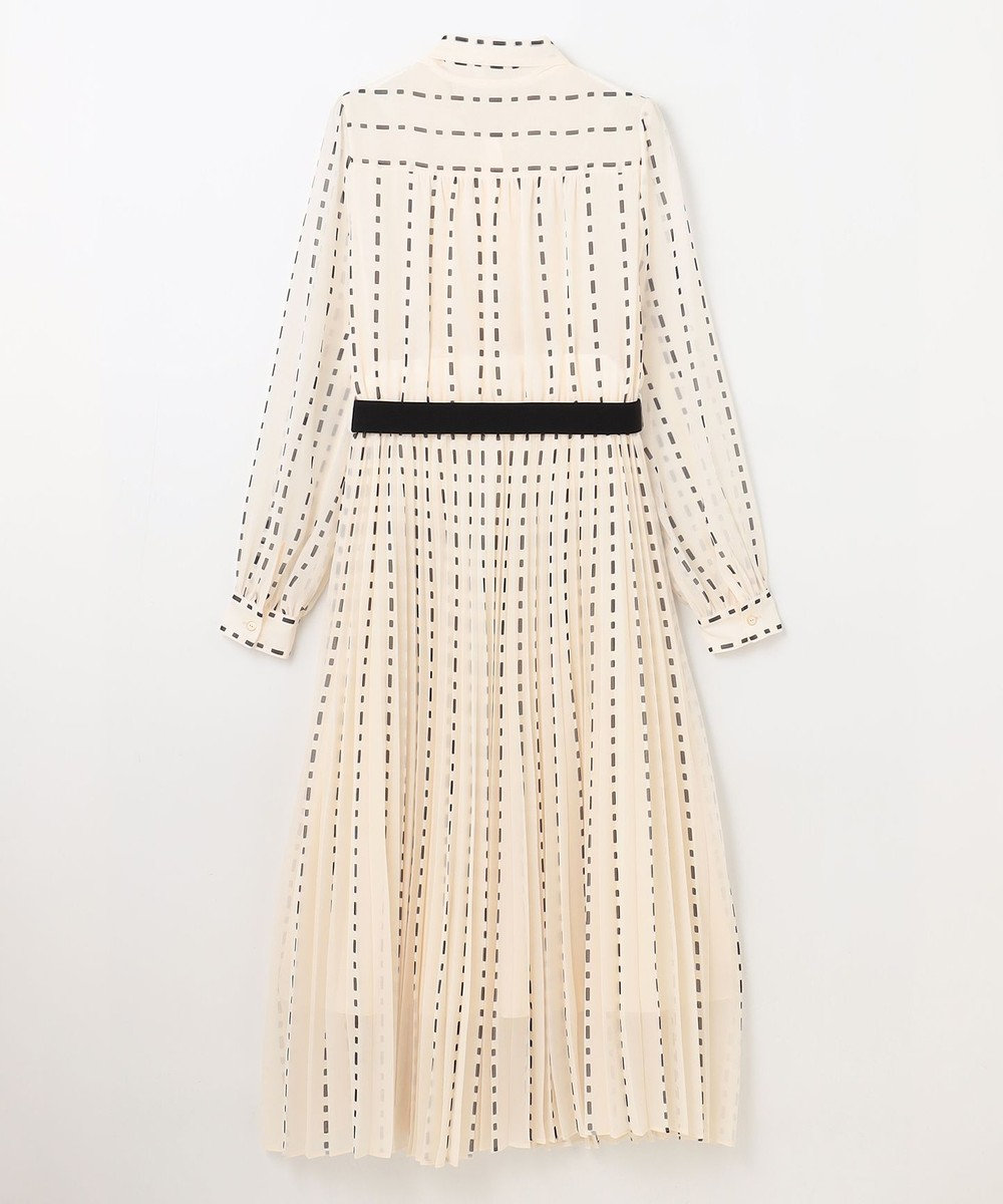 GRACE CONTINENTAL ドットストライププリントワンピース 