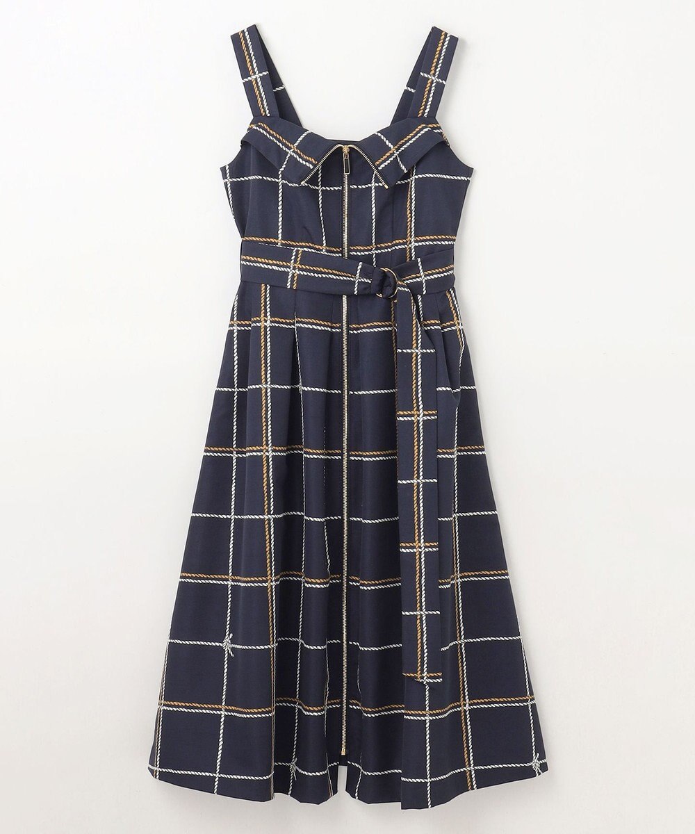 GRACE CONTINENTAL ロープチェックワンピース 