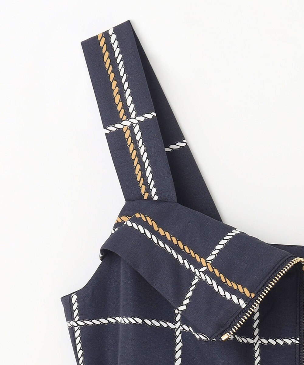 GRACE CONTINENTAL ロープチェックワンピース 