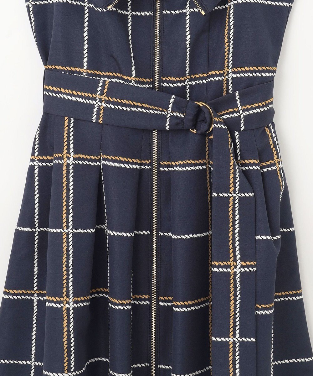 GRACE CONTINENTAL ロープチェックワンピース 