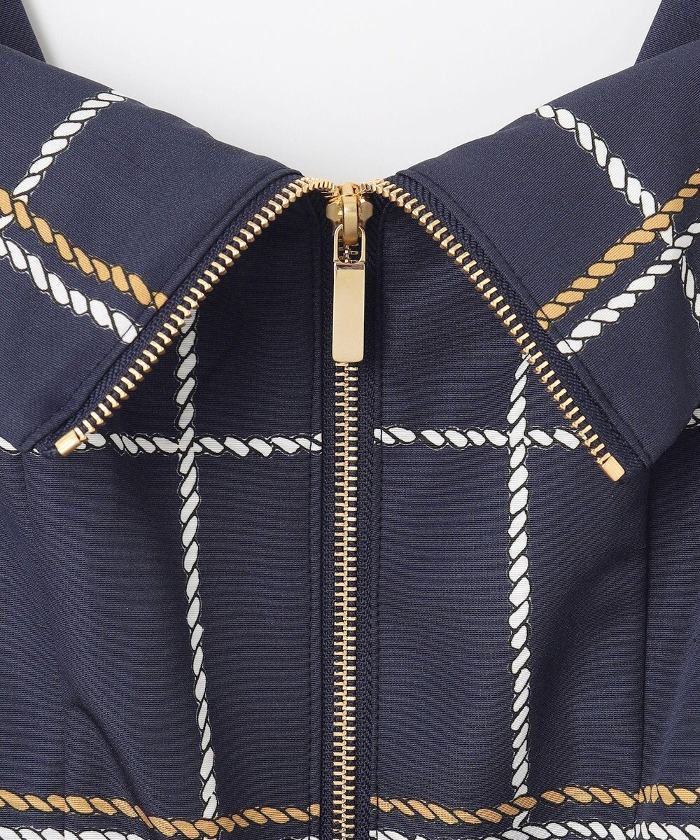 GRACE CONTINENTAL ロープチェックワンピース 