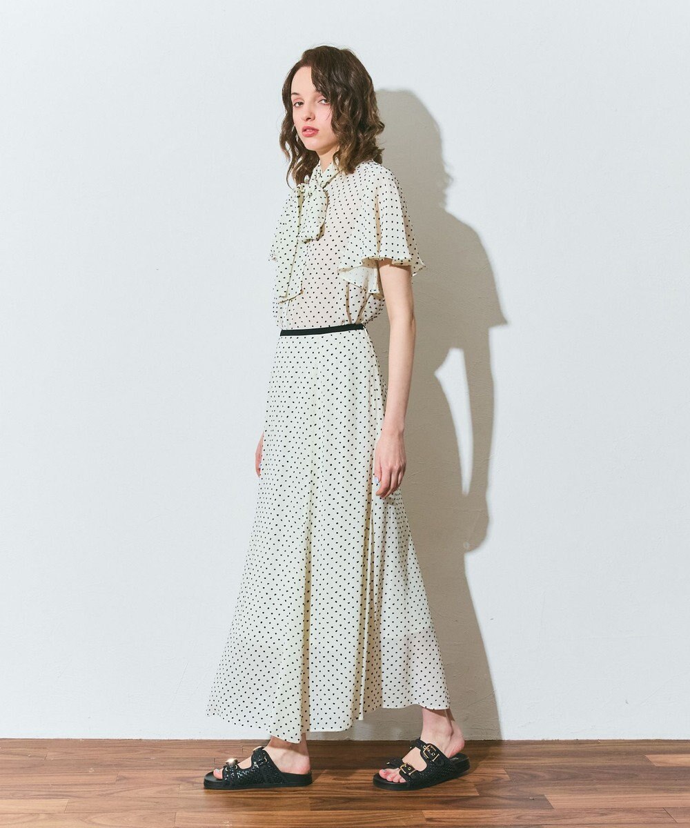 GRACE CONTINENTAL ドットジャガードスカート 