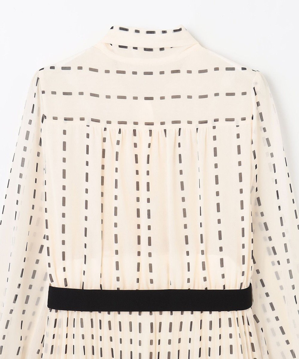 GRACE CONTINENTAL ドットストライププリントワンピース 