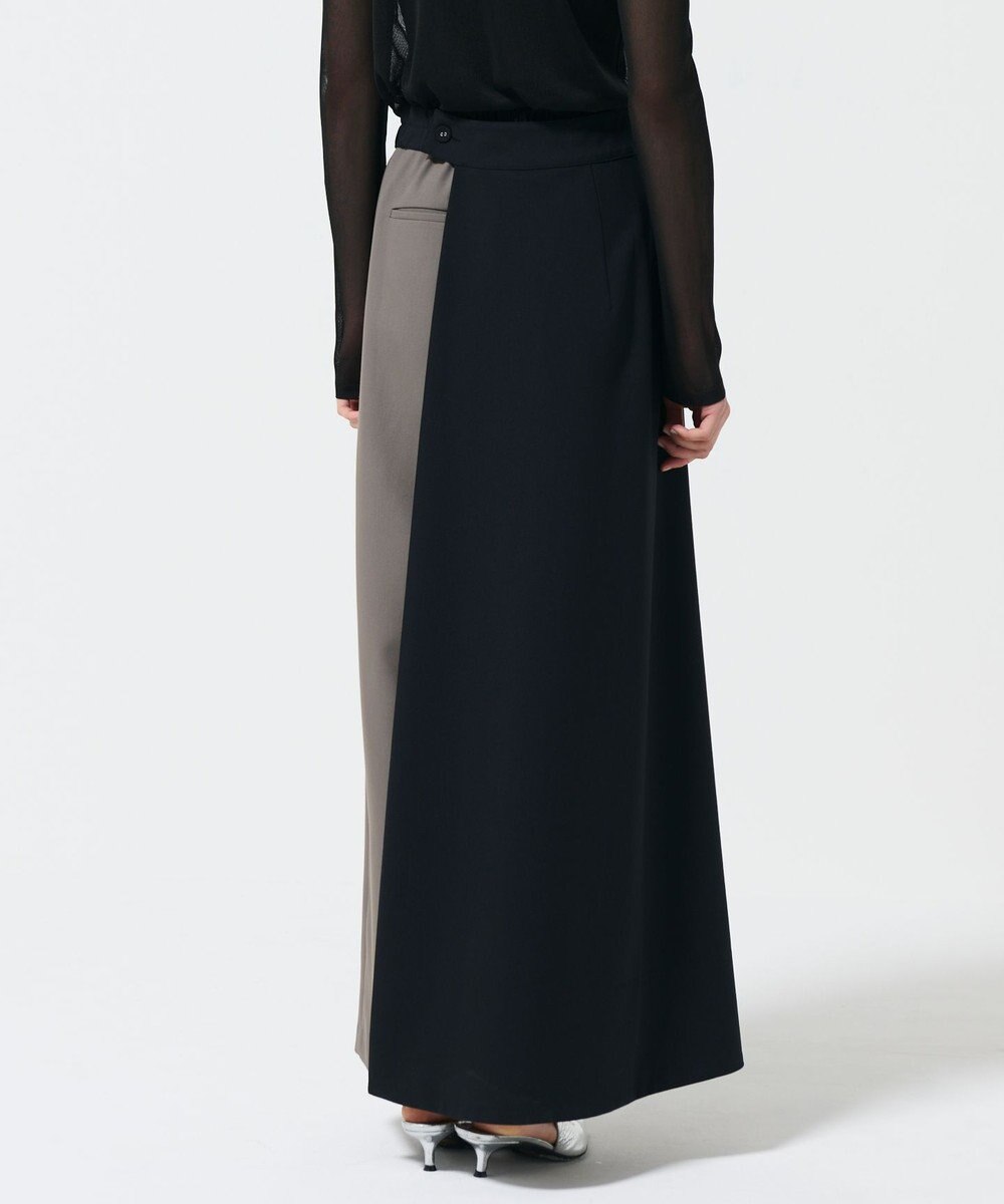 GRACE CONTINENTAL レイヤードタックワイドパンツ 