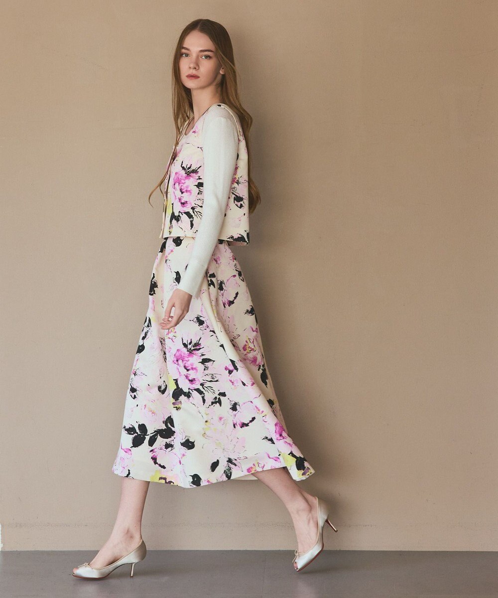 GRACE CONTINENTAL ボタニカルセパレートドレス 