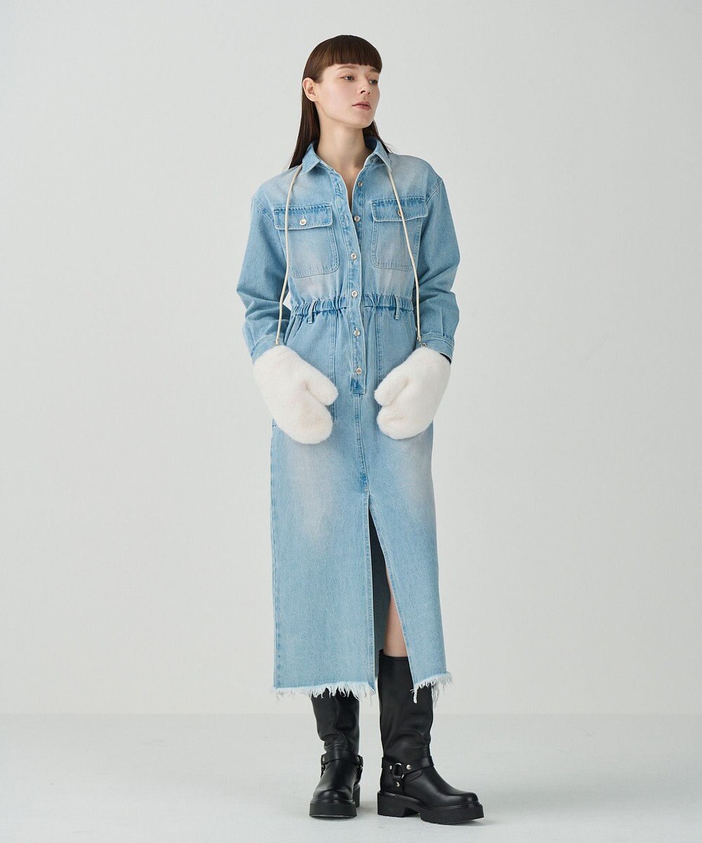 GRACE CONTINENTAL LOU ANDREA フェイクファーミトン 