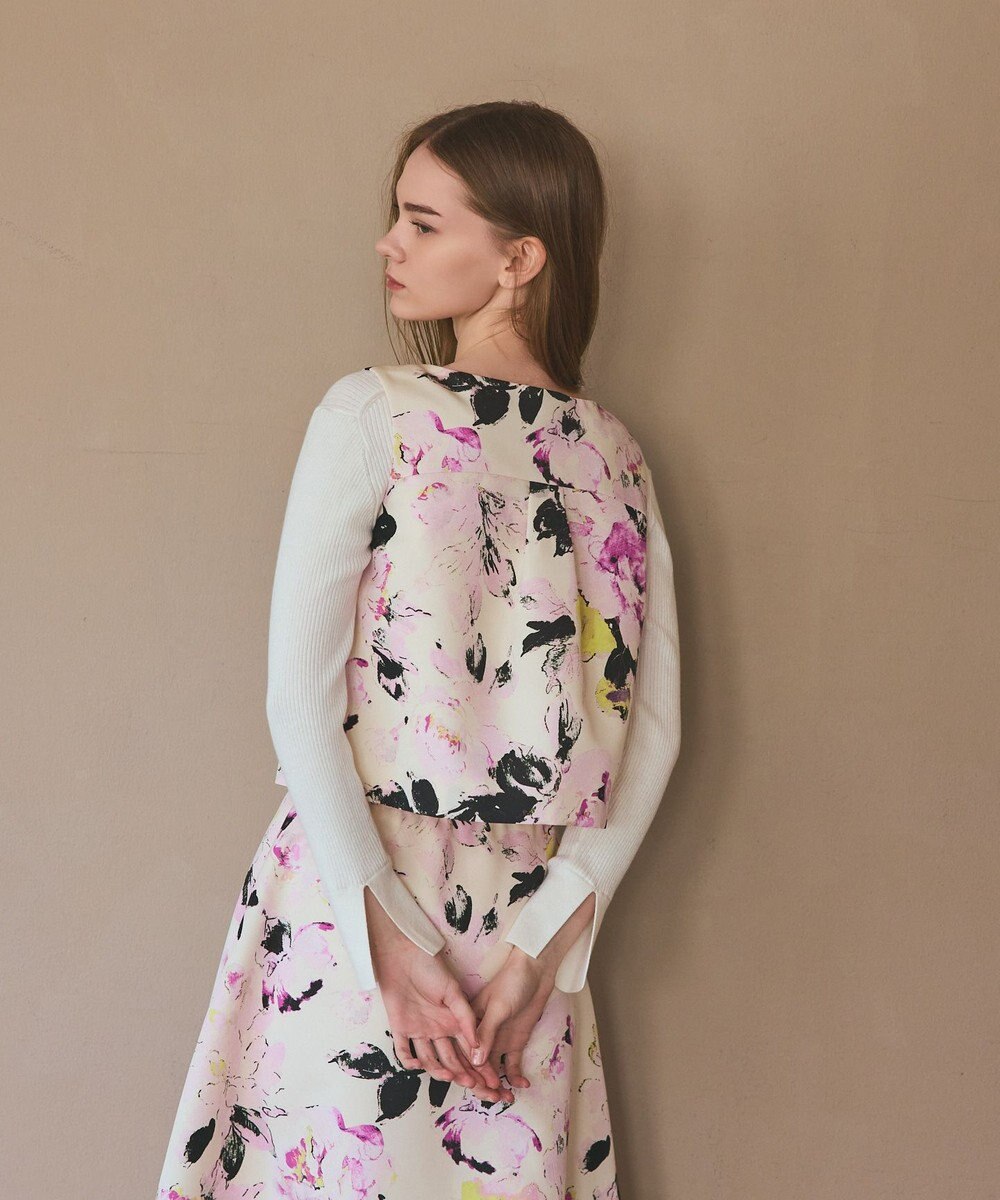 GRACE CONTINENTAL ボタニカルセパレートドレス 