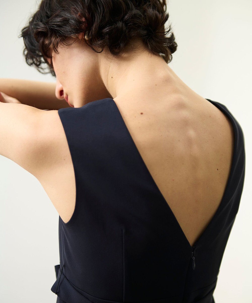 GRACE CONTINENTAL シアーラッフルロングドレス