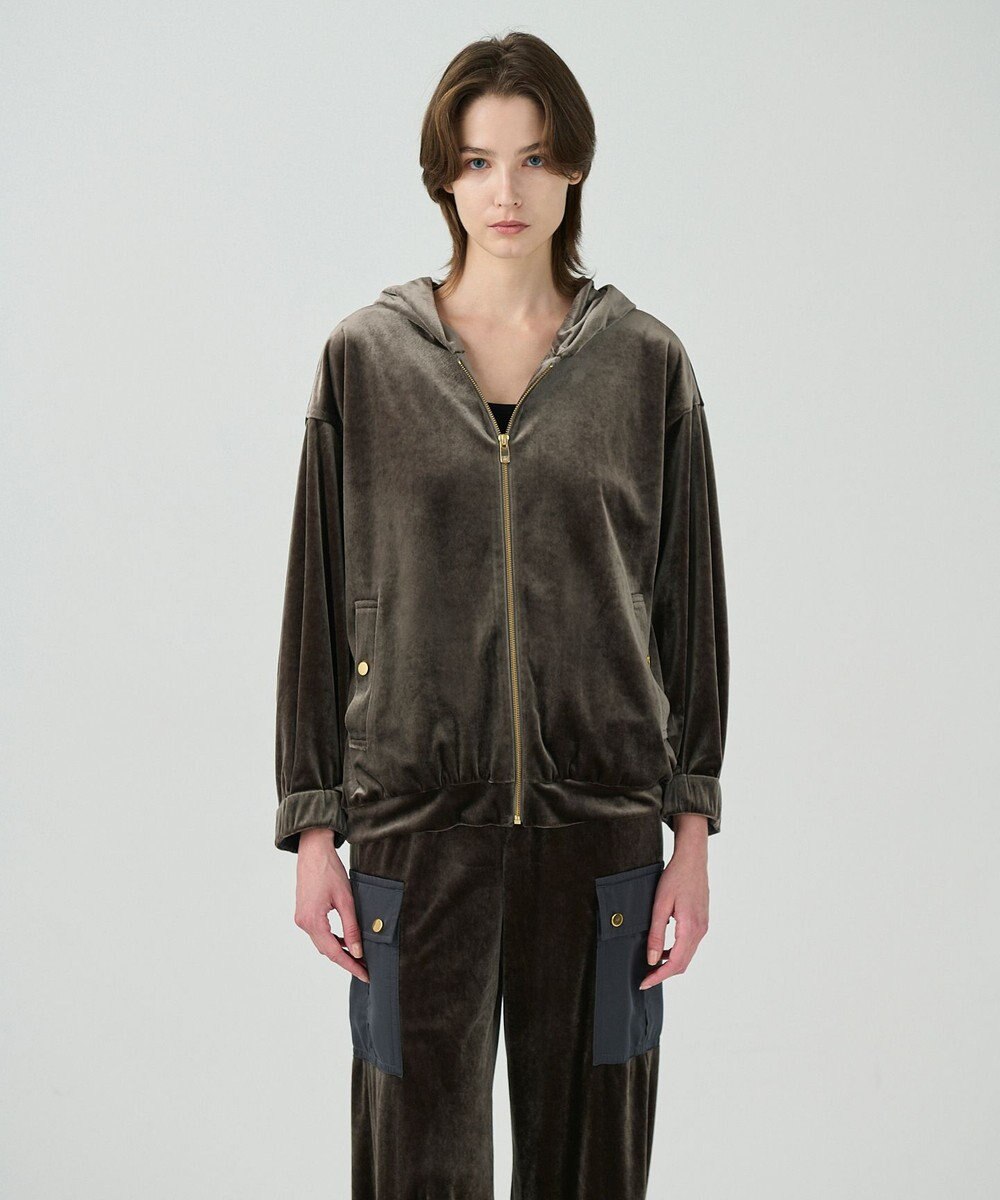 GRACE CONTINENTAL トリアセベロアフーディー 