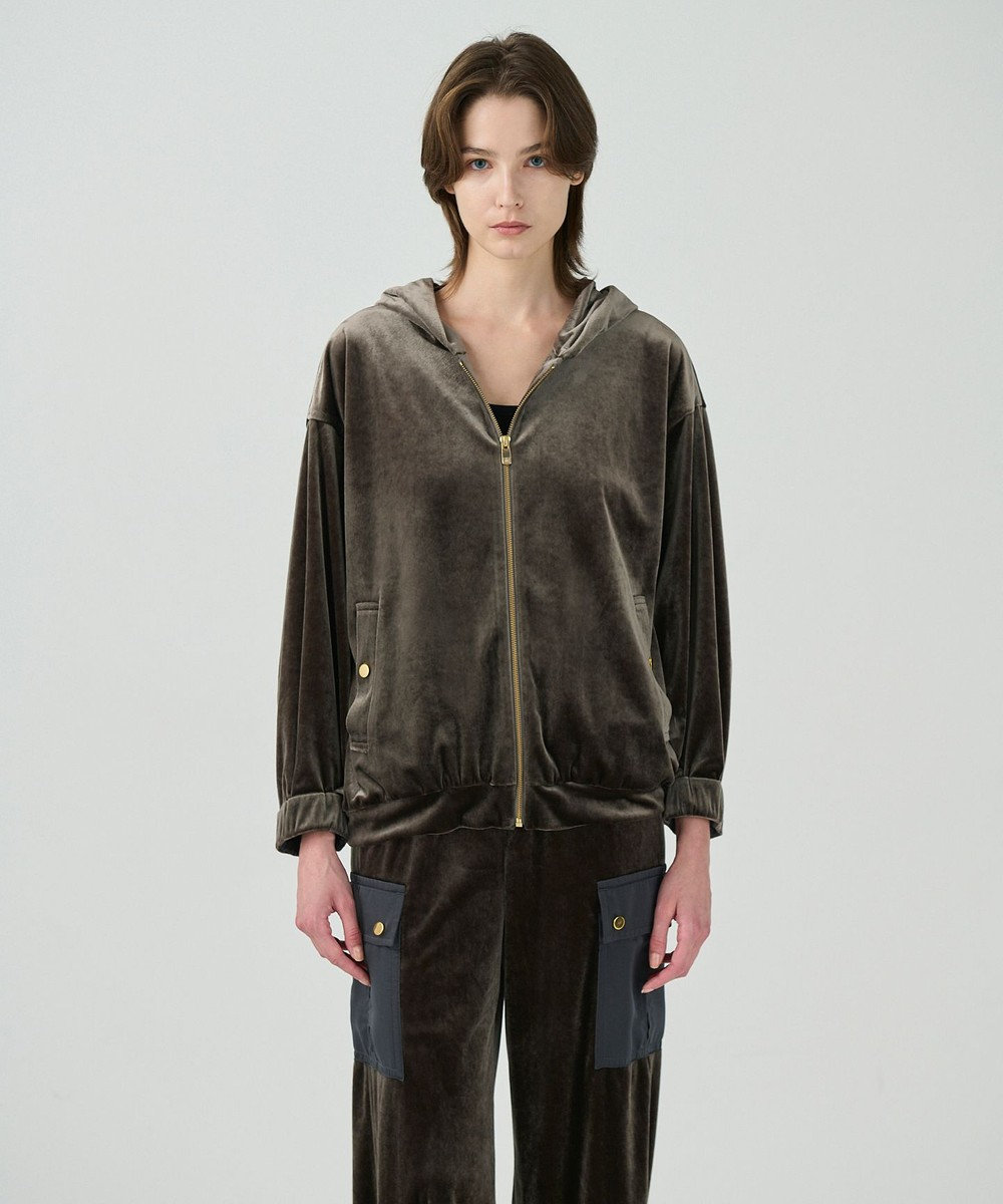 GRACE CONTINENTAL トリアセベロアフーディー