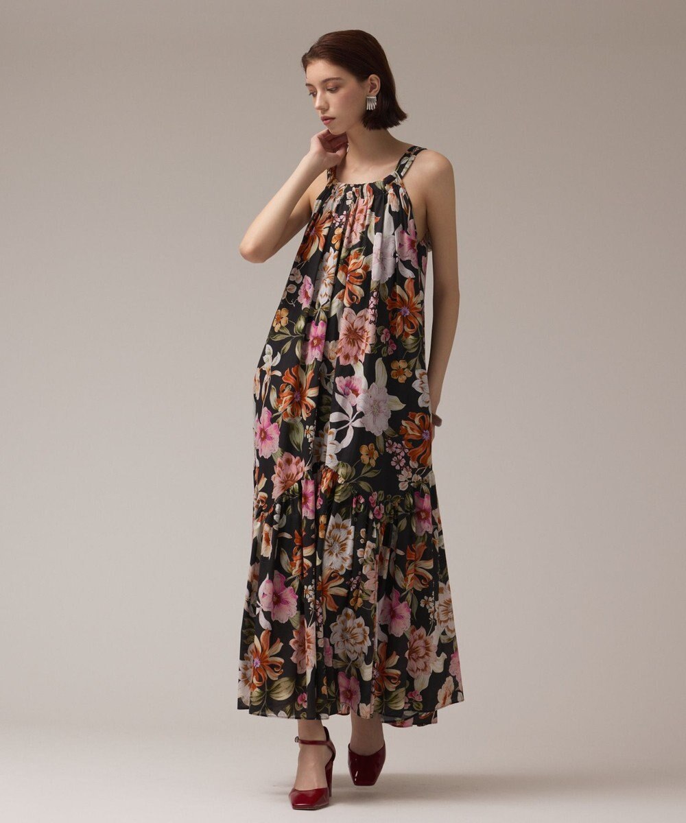 GRACE CONTINENTAL フラワープリントキャミドレス 