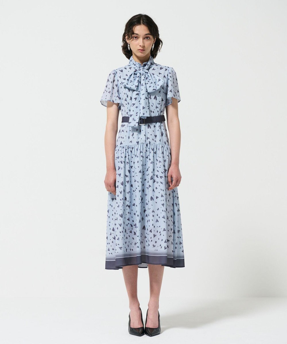 GRACE CONTINENTAL ハートレオパードプリントワンピース 