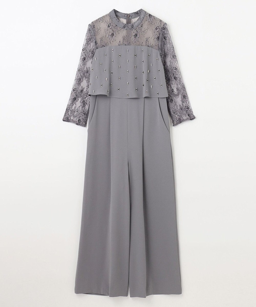 GRACE CONTINENTAL 刺繍ワイドサロペット 