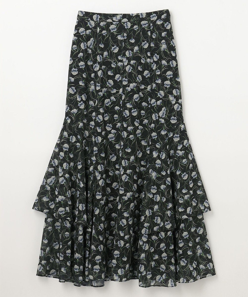 GRACE CONTINENTAL スモールフラワーマーメイドスカート 