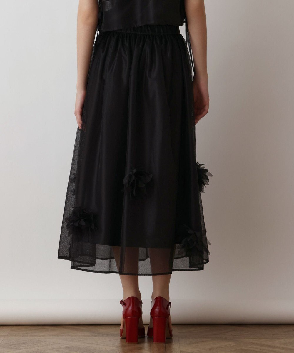 GRACE CONTINENTAL メッシュフラワースカート 