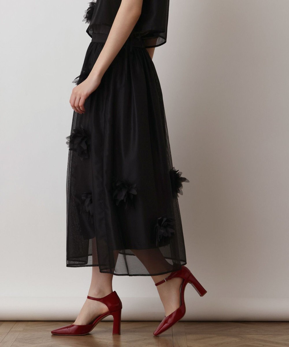GRACE CONTINENTAL メッシュフラワースカート