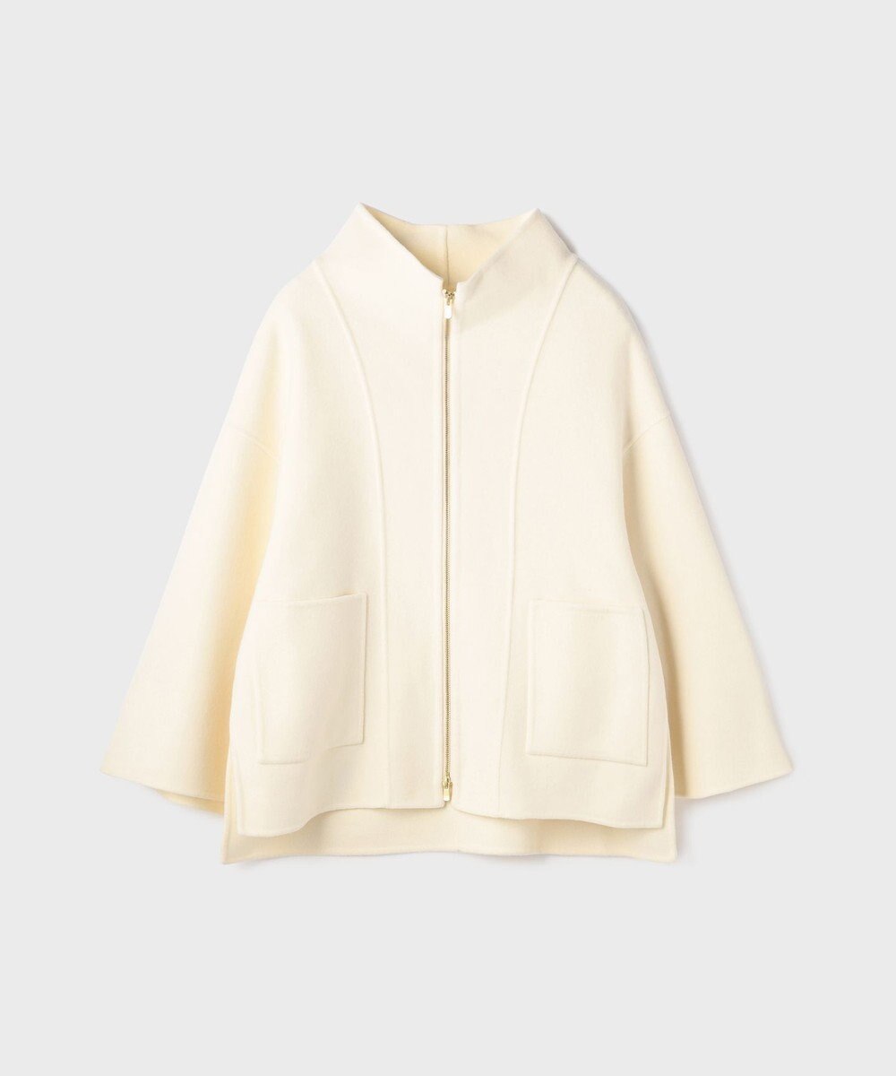 GRACE CONTINENTAL ストール付リバージップブルゾン 