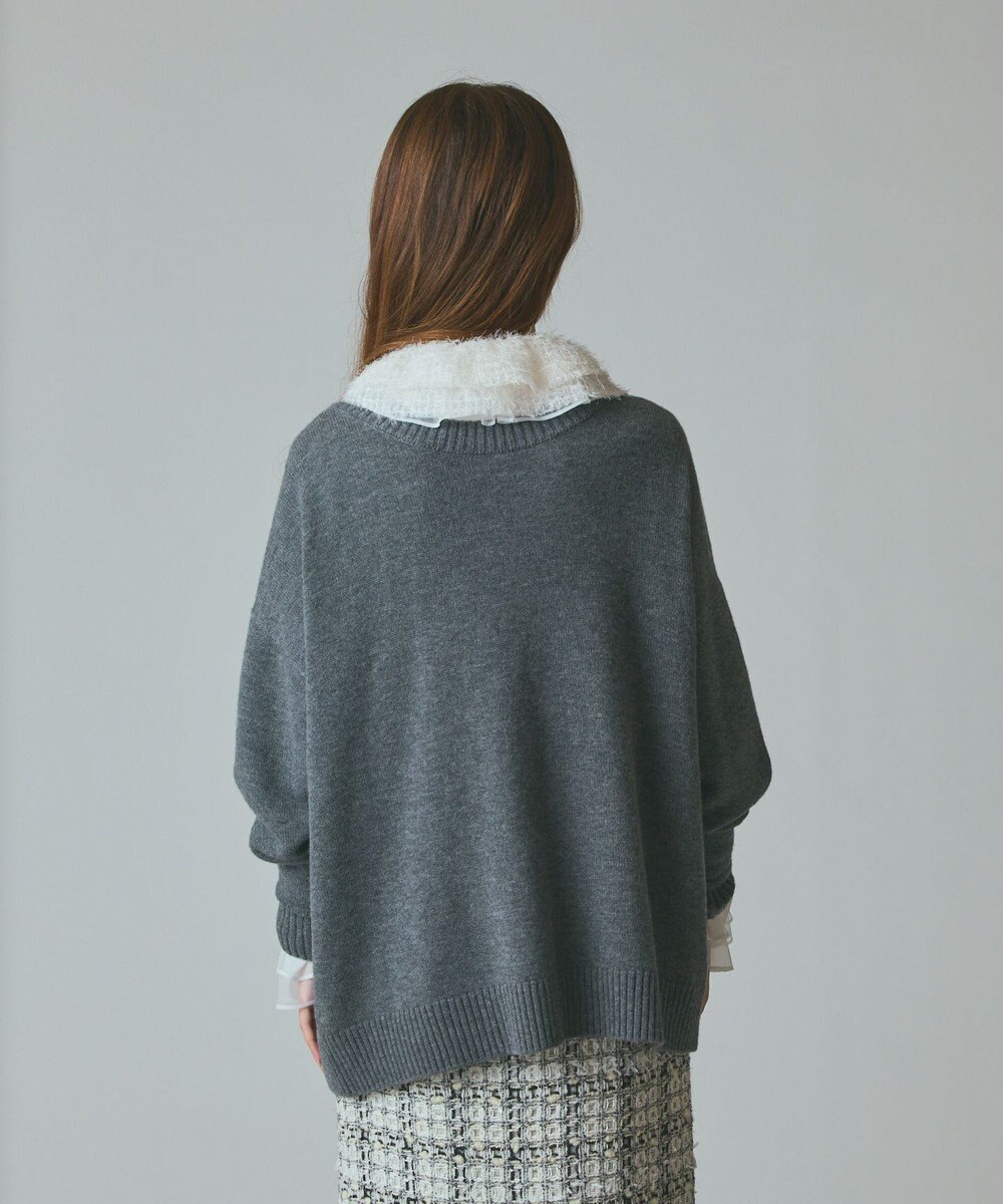 GRACE CONTINENTAL 前後2WAYニットカーディガン 