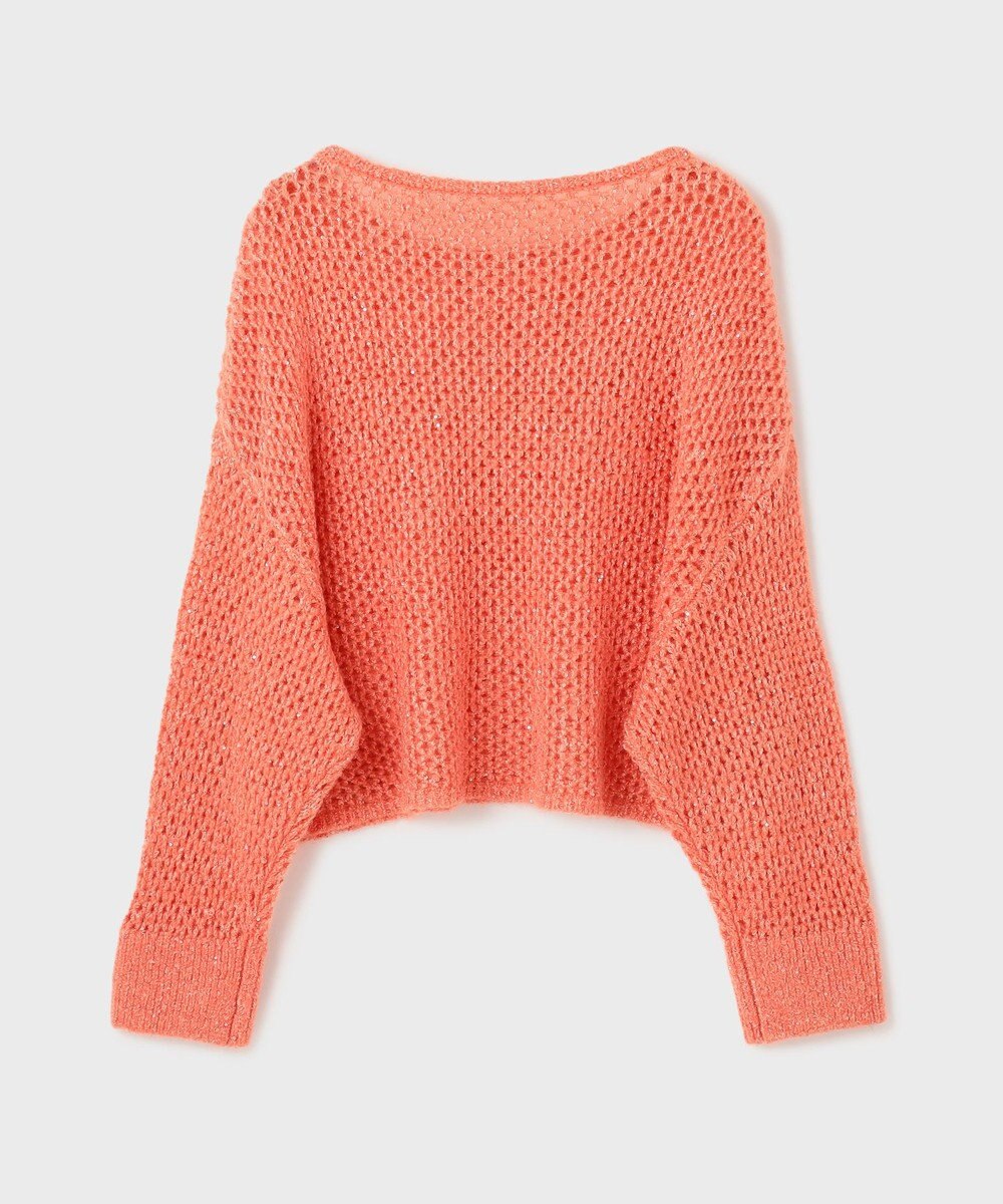 GRACE CONTINENTAL スパンメッシュニットトップ 