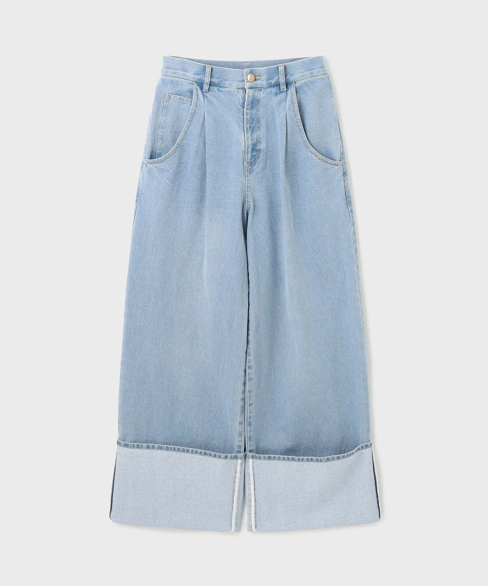 GRACE CONTINENTAL ロールアップワイドパンツ