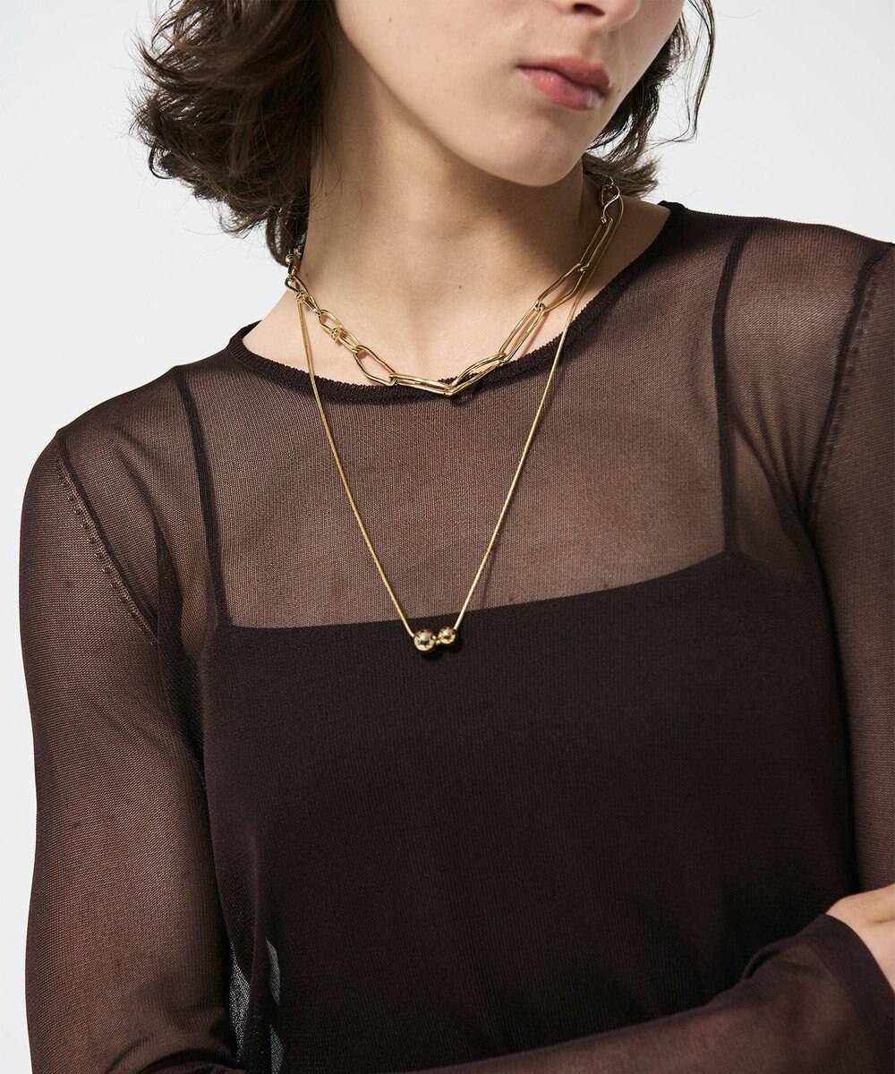 GRACE CONTINENTAL デザインチェーンネックレス 