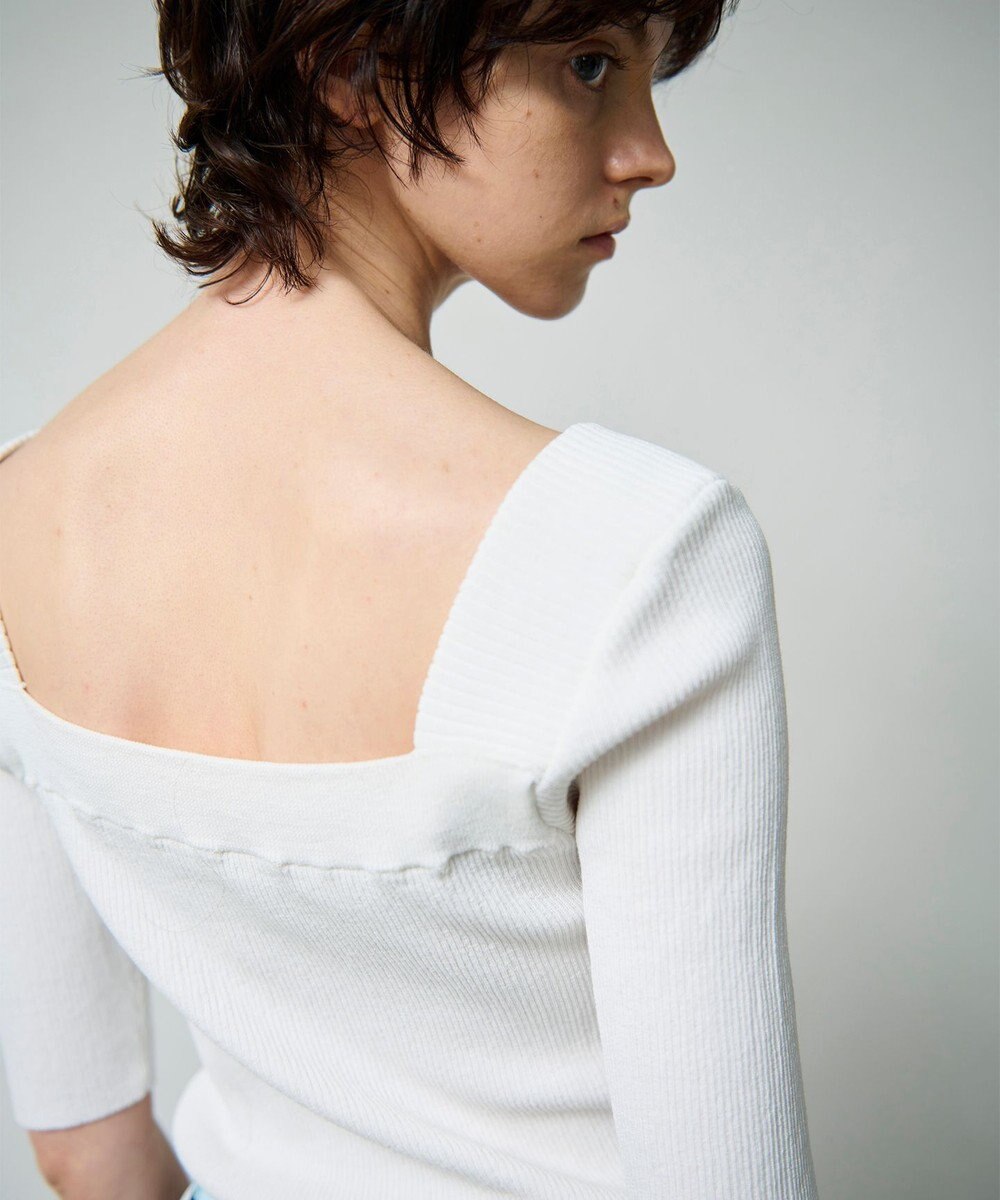 GRACE CONTINENTAL スクエアーネックトップ