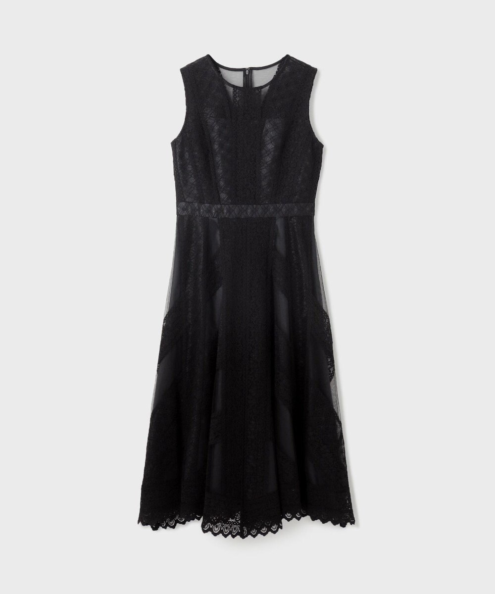 GRACE CONTINENTAL レースパッチワークドレス