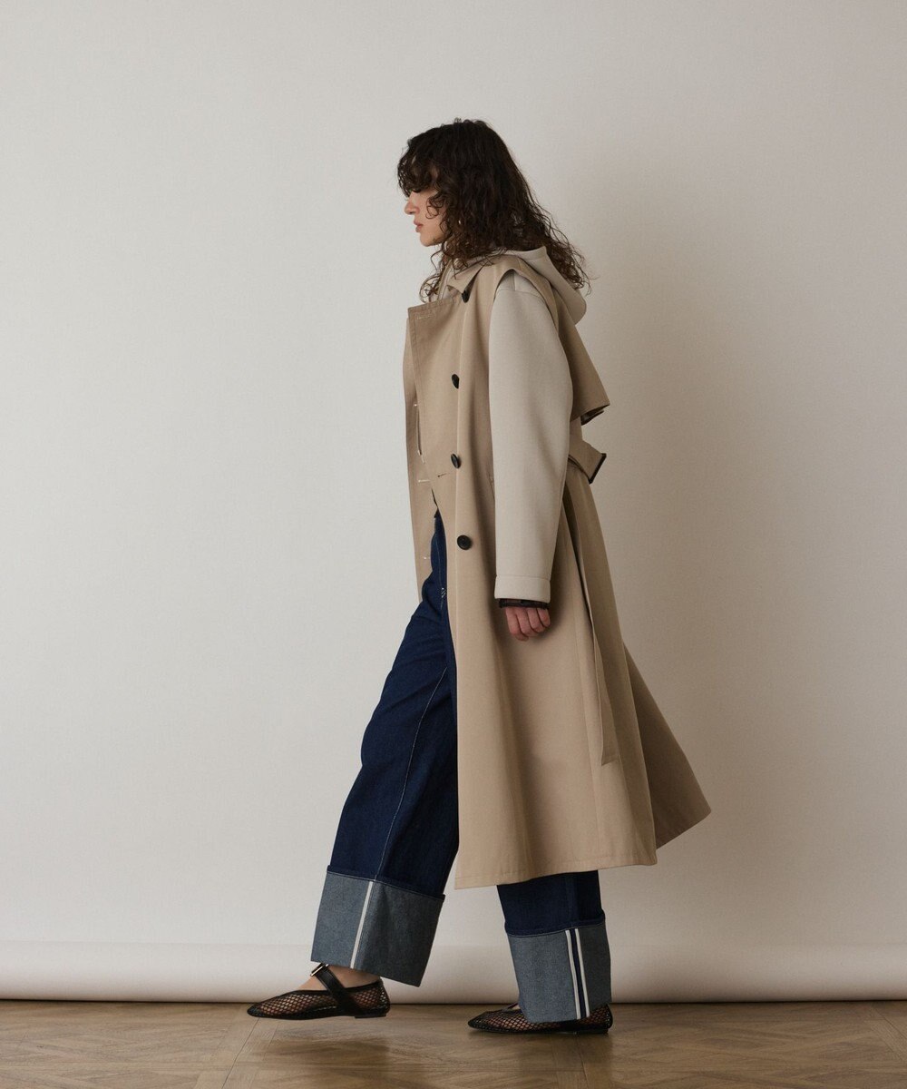 GRACE CONTINENTAL パーカーコンビトレンチ 