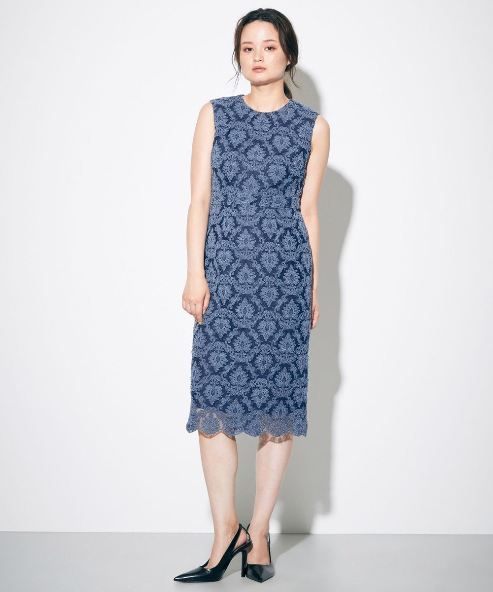 オーナメント刺繍タイトワンピース Grace Continental Grace Continental グレースコンチネンタル 通販 オーナメント刺繍タイトワンピース Grace Continental Grace Continental グレースコンチネンタル 通販