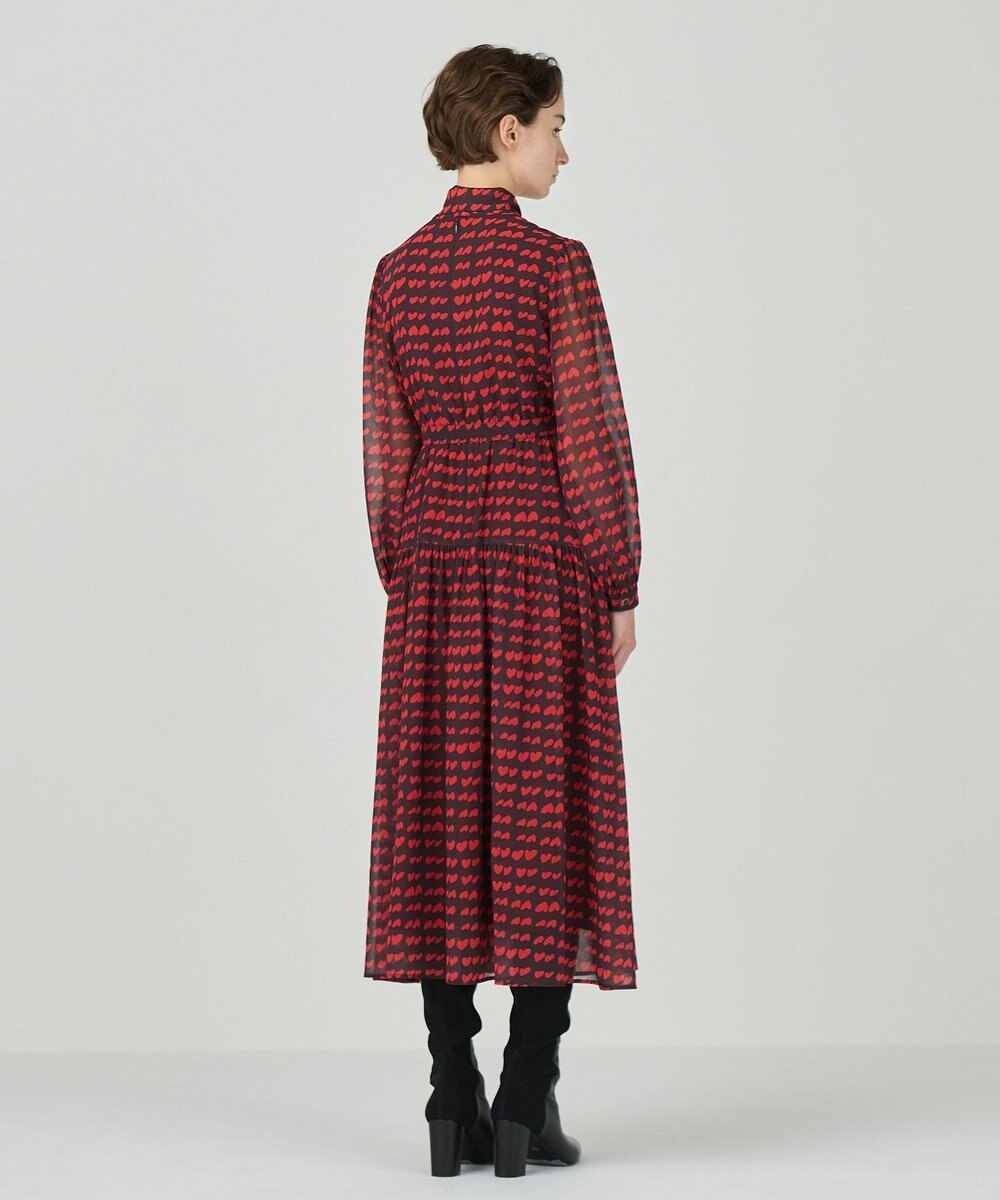 GRACE CONTINENTAL ハートキカプリントワンピース