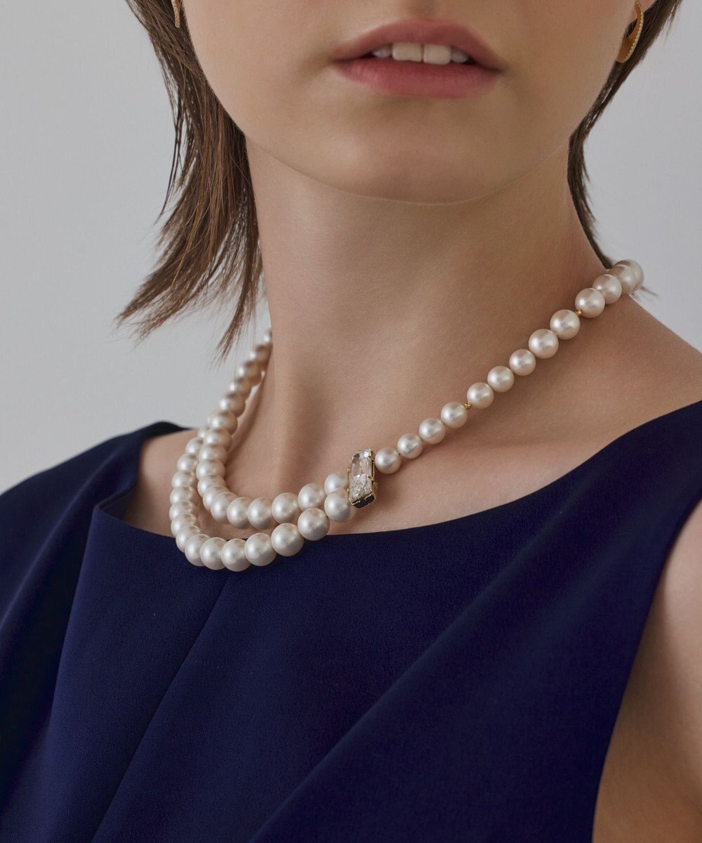 GRACE CONTINENTAL パールレイヤードネックレス 