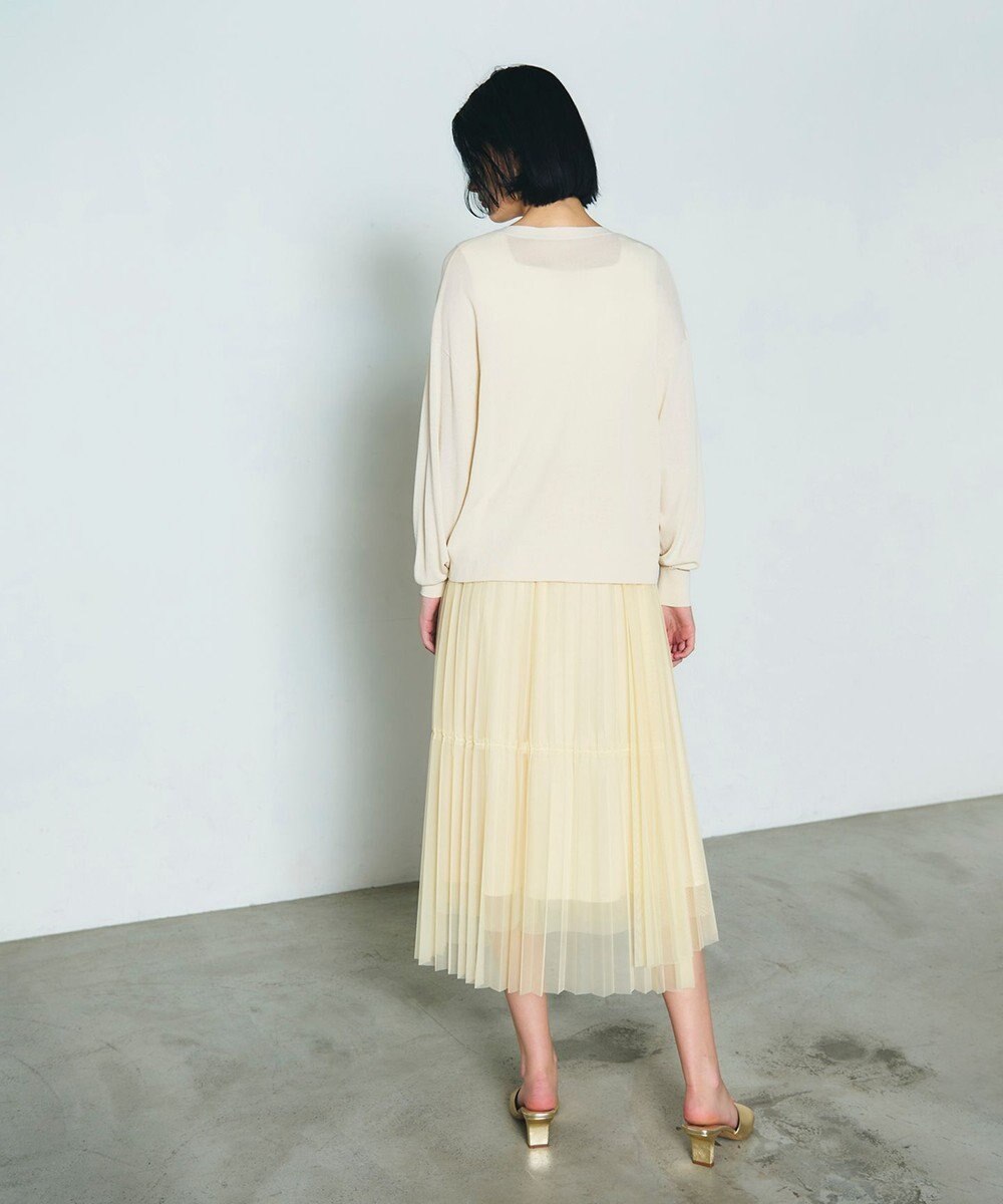 GRACE CONTINENTAL ルーズVネックニットカーディガン 