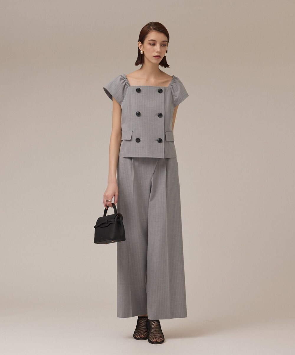 GRACE CONTINENTAL ラップワイドパンツ 