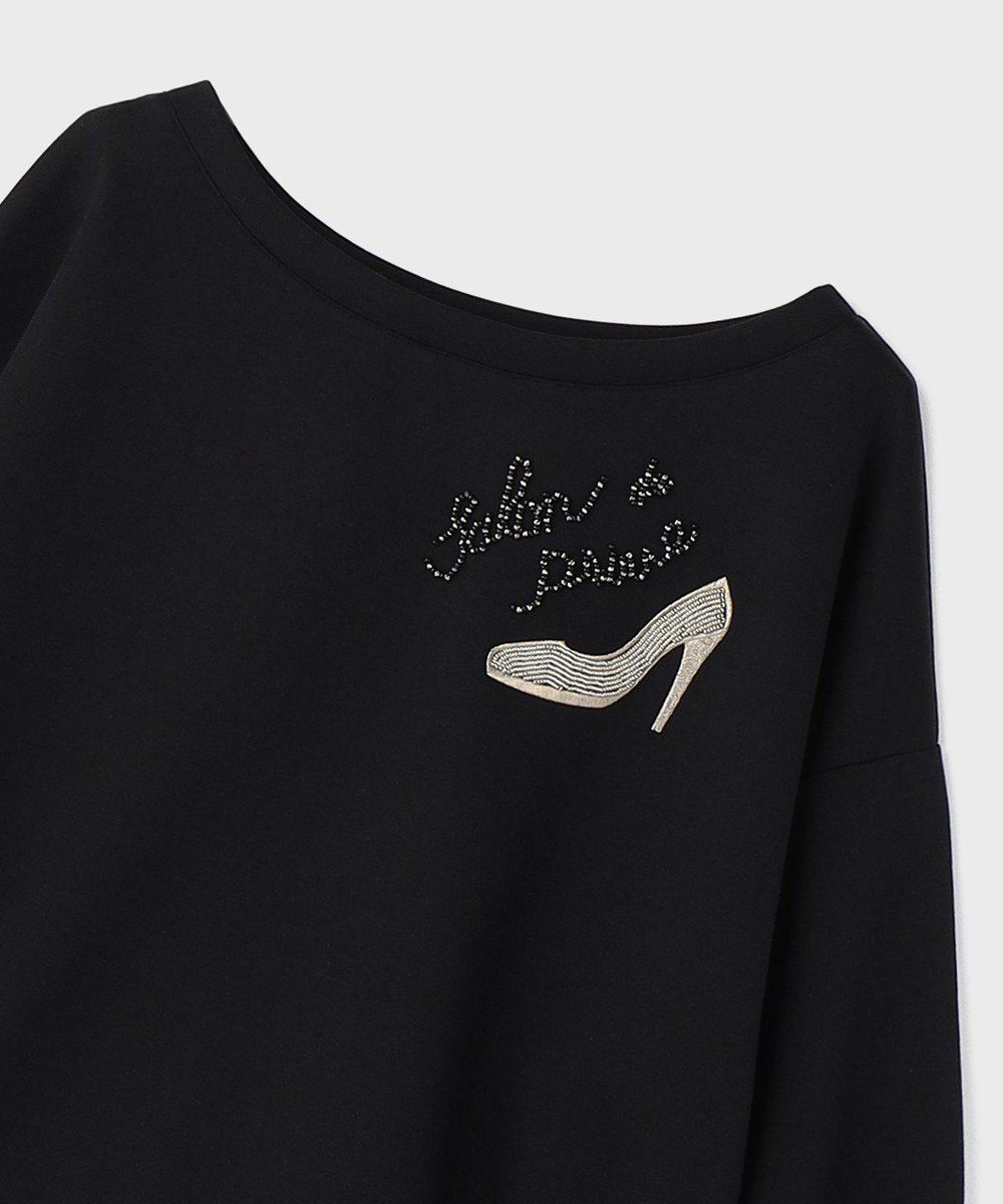 GRACE CONTINENTAL モチーフ刺繍スウェットトップ 