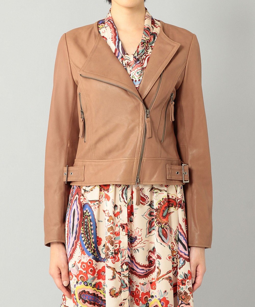 GRACE CONTINENTAL レースアップライダースジャケット 