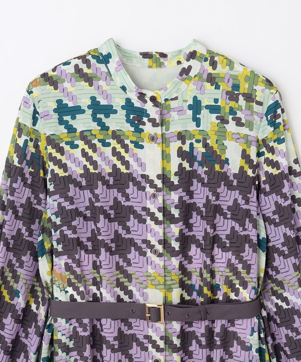 GRACE CONTINENTAL キカプリントティアードワンピース 