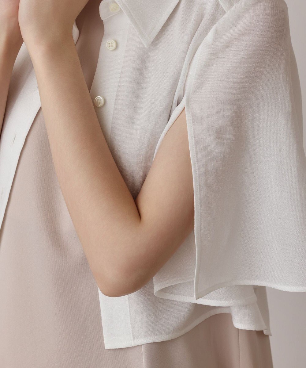 GRACE CONTINENTAL フレアスリーブシャツ 