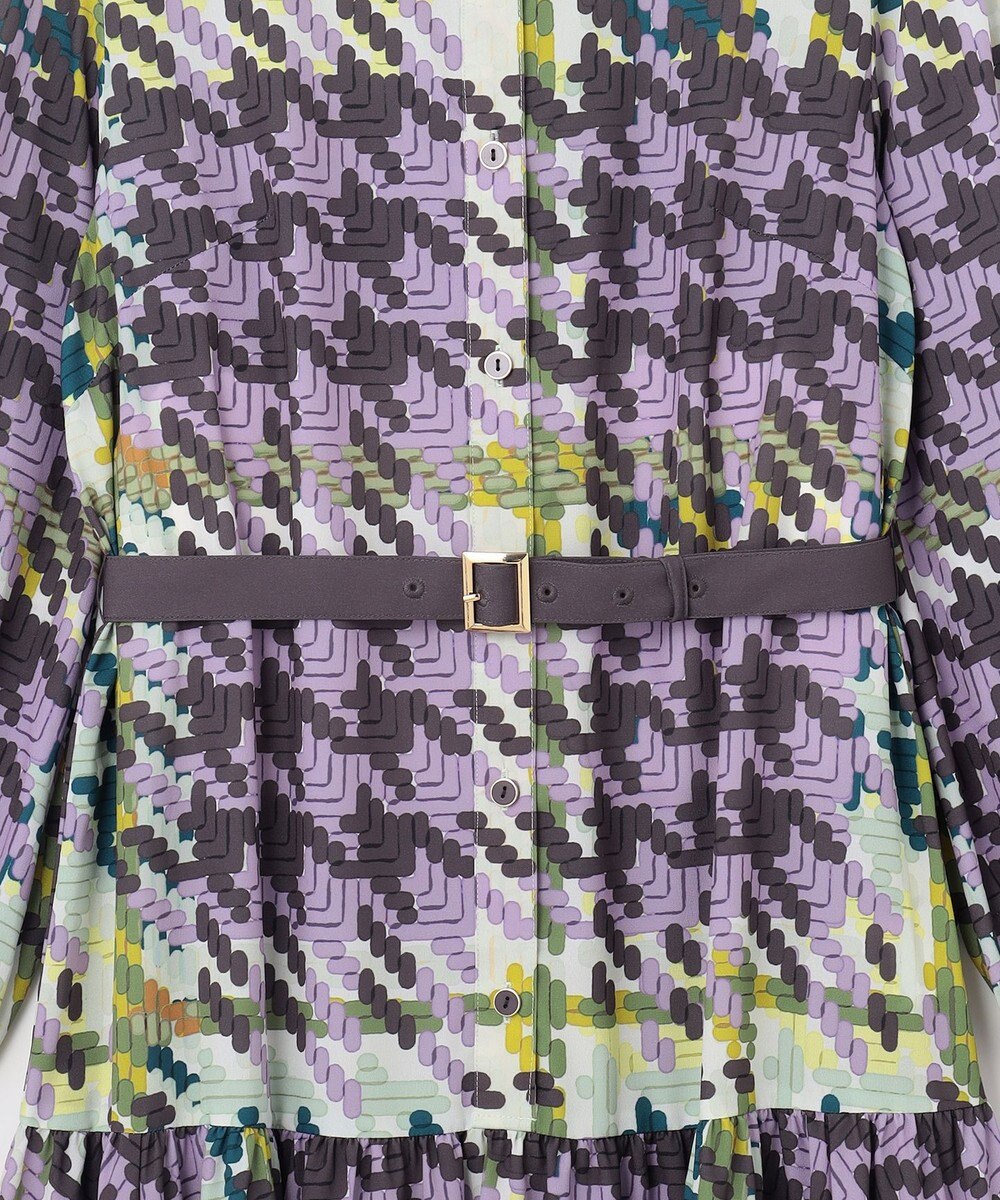 GRACE CONTINENTAL キカプリントティアードワンピース 