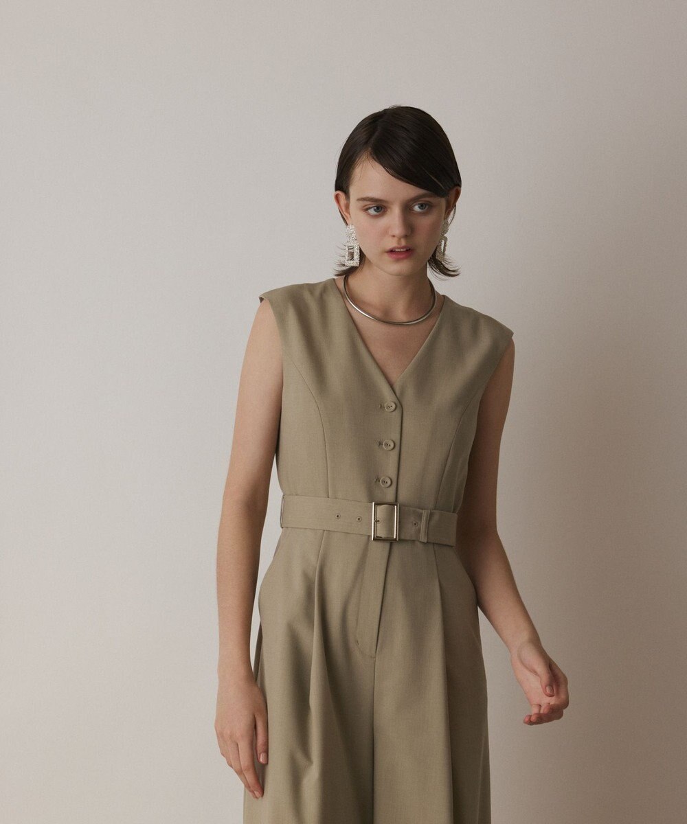 GRACE CONTINENTAL ベルト付サロペット