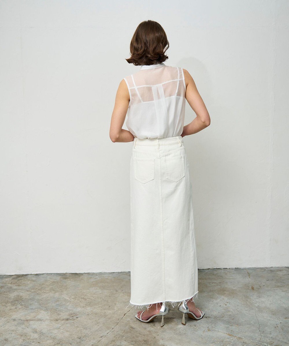 GRACE CONTINENTAL シアーボウタイノースリーブ