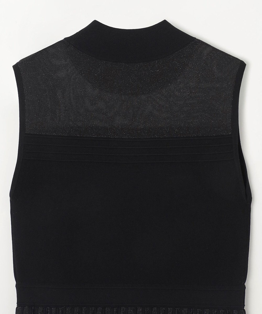 GRACE CONTINENTAL ラメシアープリーツニットワンピース 