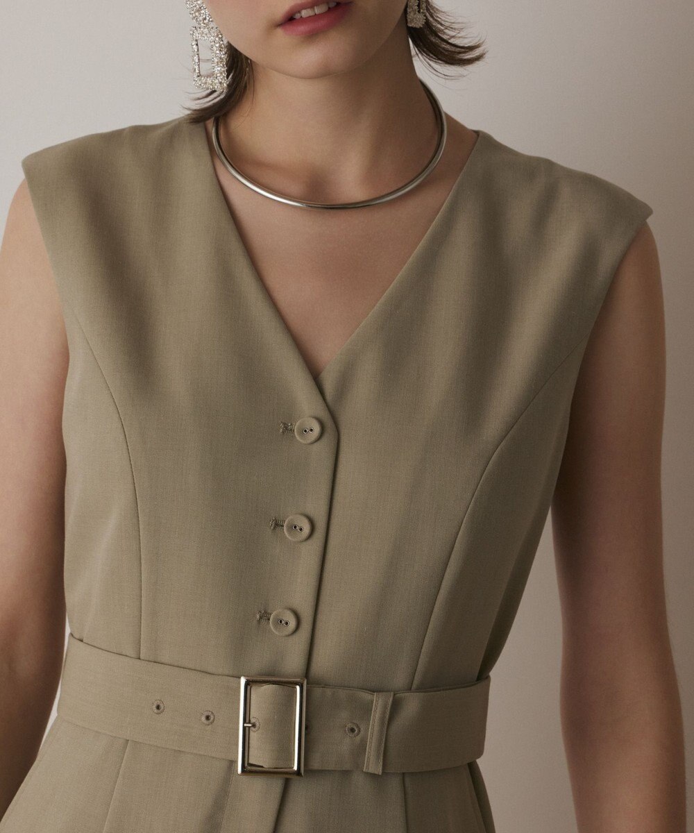 GRACE CONTINENTAL ベルト付サロペット 