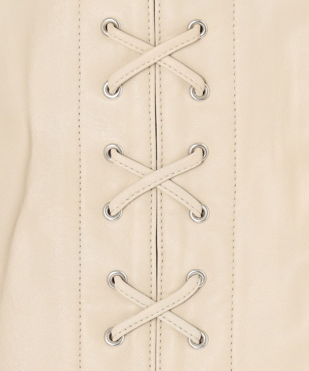 GRACE CONTINENTAL レースアップライダースジャケット 