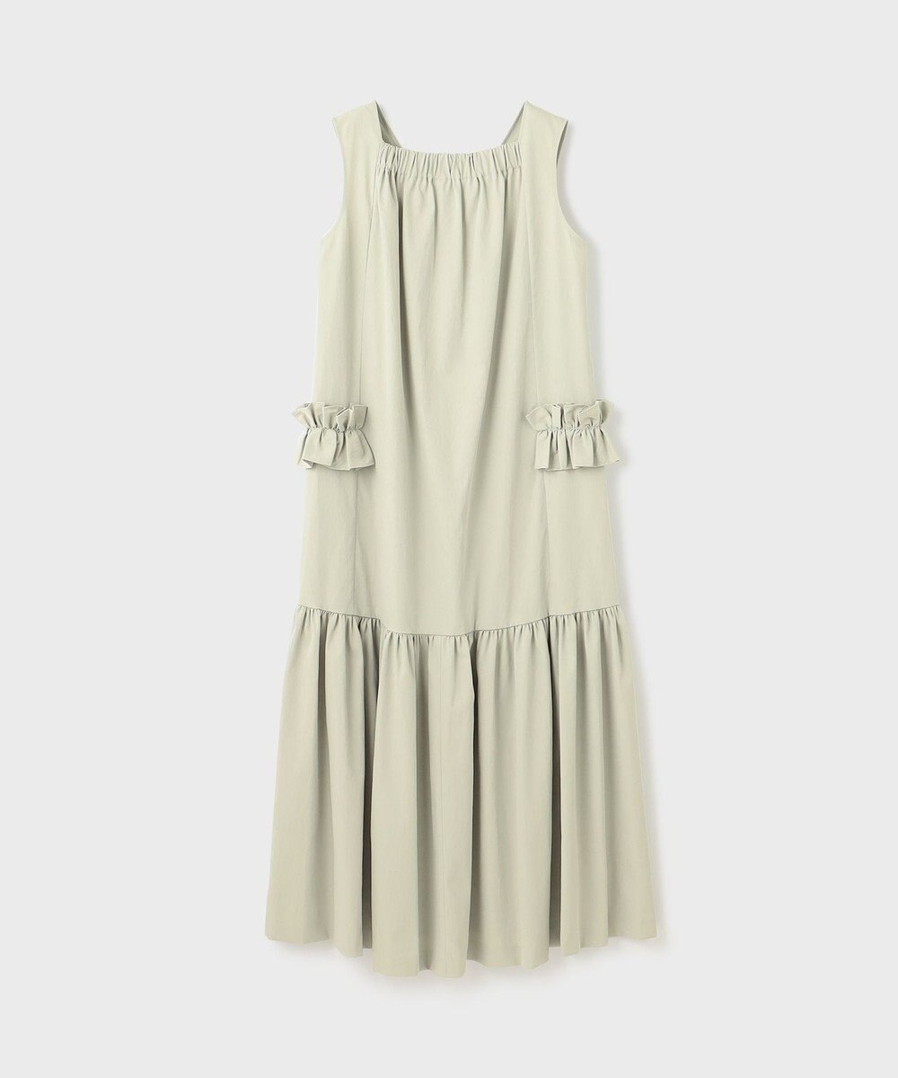 GRACE CONTINENTAL サイドフリルタフタワンピース