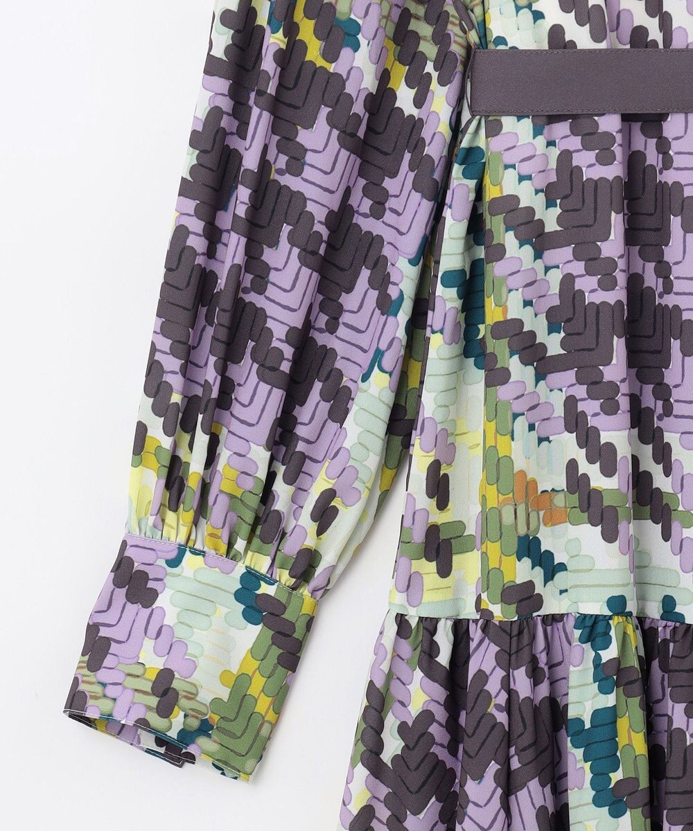 GRACE CONTINENTAL キカプリントティアードワンピース 