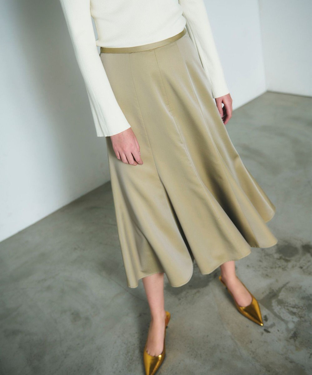 GRACE CONTINENTAL サテンマーメイドスカート 