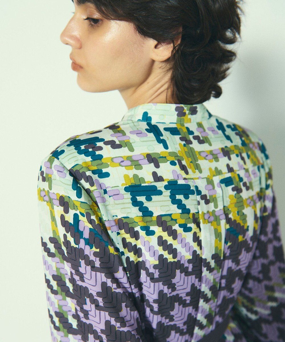 GRACE CONTINENTAL キカプリントティアードワンピース 