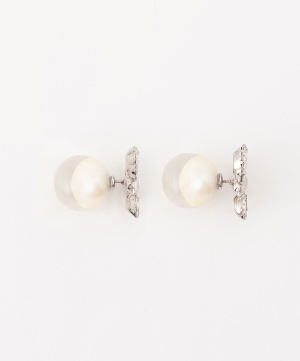 GRACE CONTINENTAL ビジュー＆クリアパールピアス 