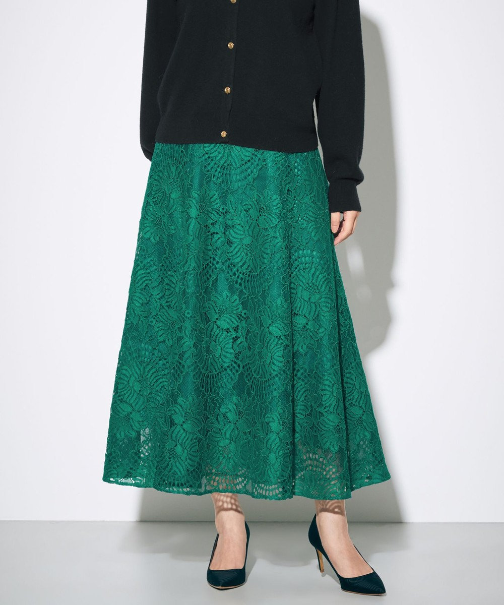 レースロングフレアスカート Grace Continental Grace Continental グレースコンチネンタル 通販 レースロングフレアスカート Grace Continental Grace Continental グレースコンチネンタル 通販