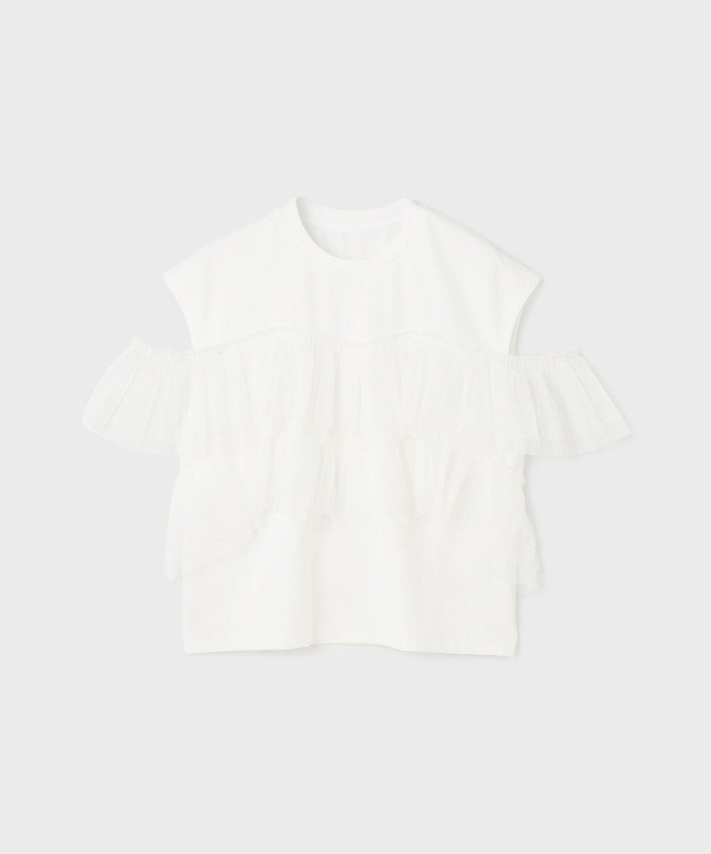 GRACE CONTINENTAL プリーツチュールカットトップ 